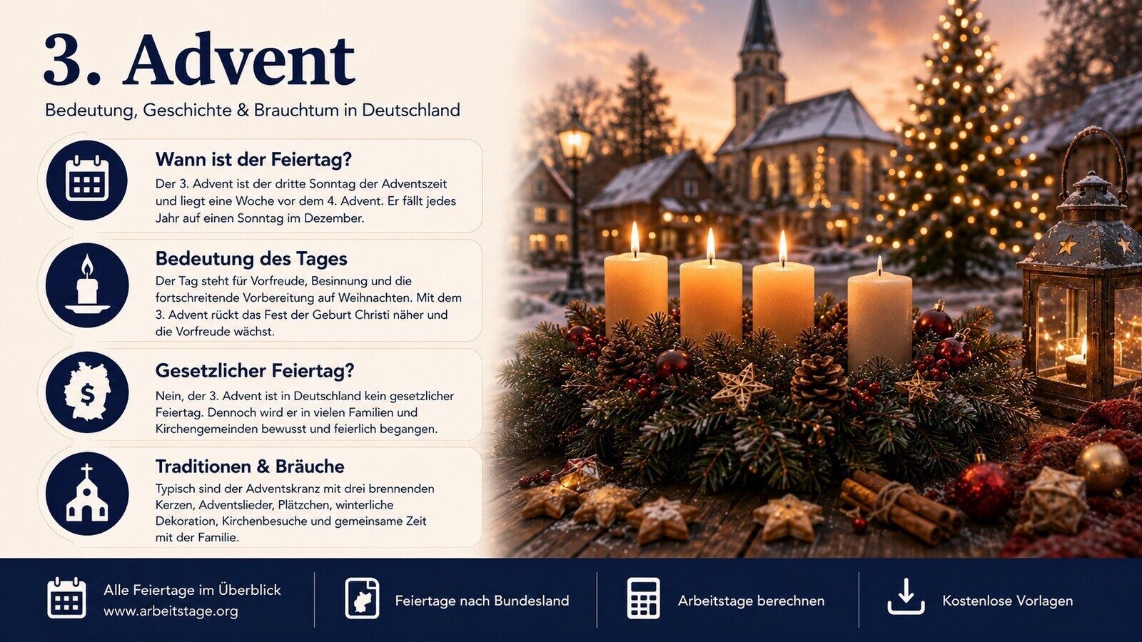 3. Advent - Bedeutung, Geschichte und Brauchtum in Deutschland