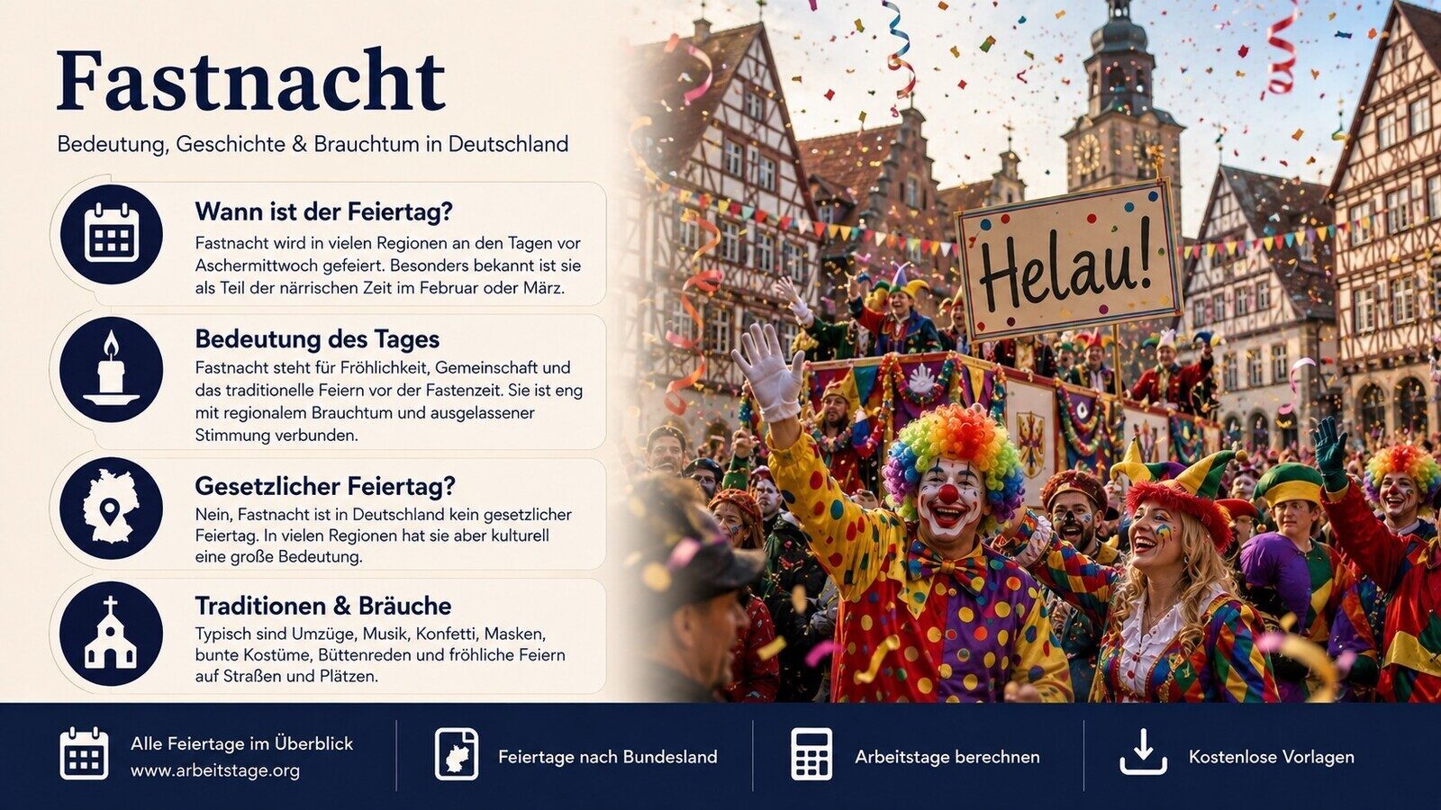 Fastnacht - Bedeutung, Geschichte und Brauchtum in Deutschland