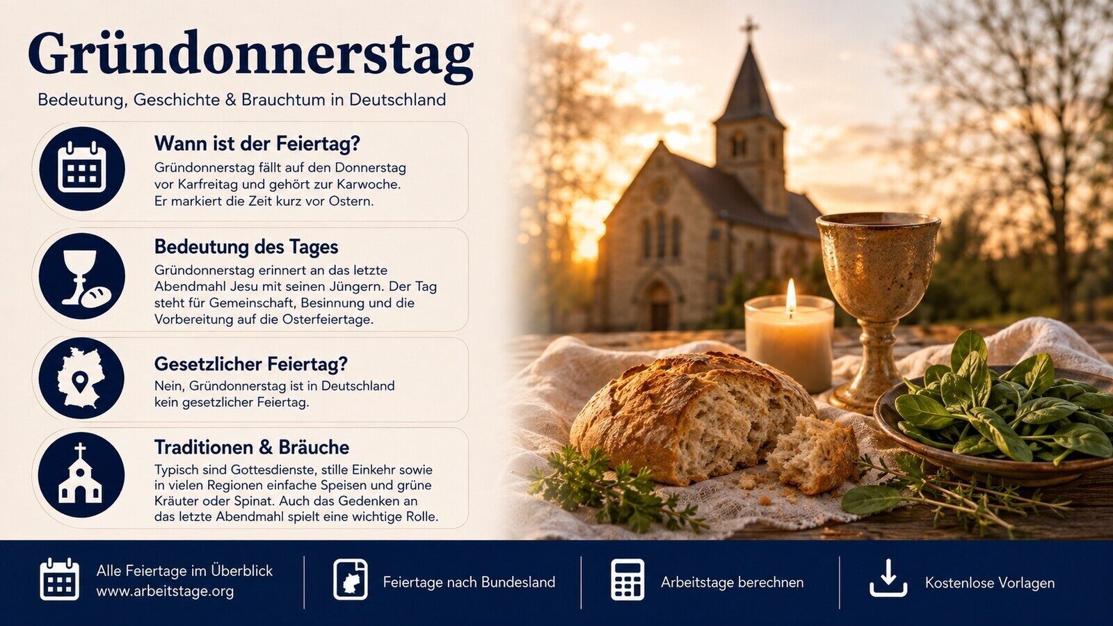 Gründonnerstag - Bedeutung, Geschichte und Brauchtum in Deutschland