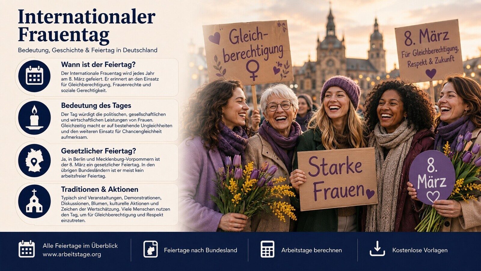 Internationaler Frauentag - Bedeutung, Geschichte und Brauchtum in Deutschland