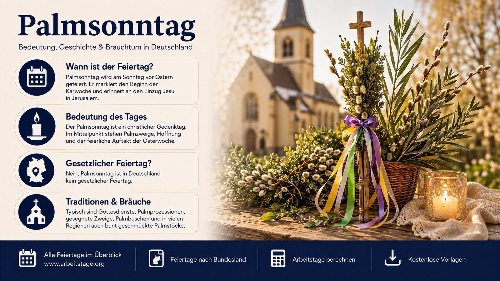 Palmsonntag - Bedeutung, Geschichte und Brauchtum in Deutschland