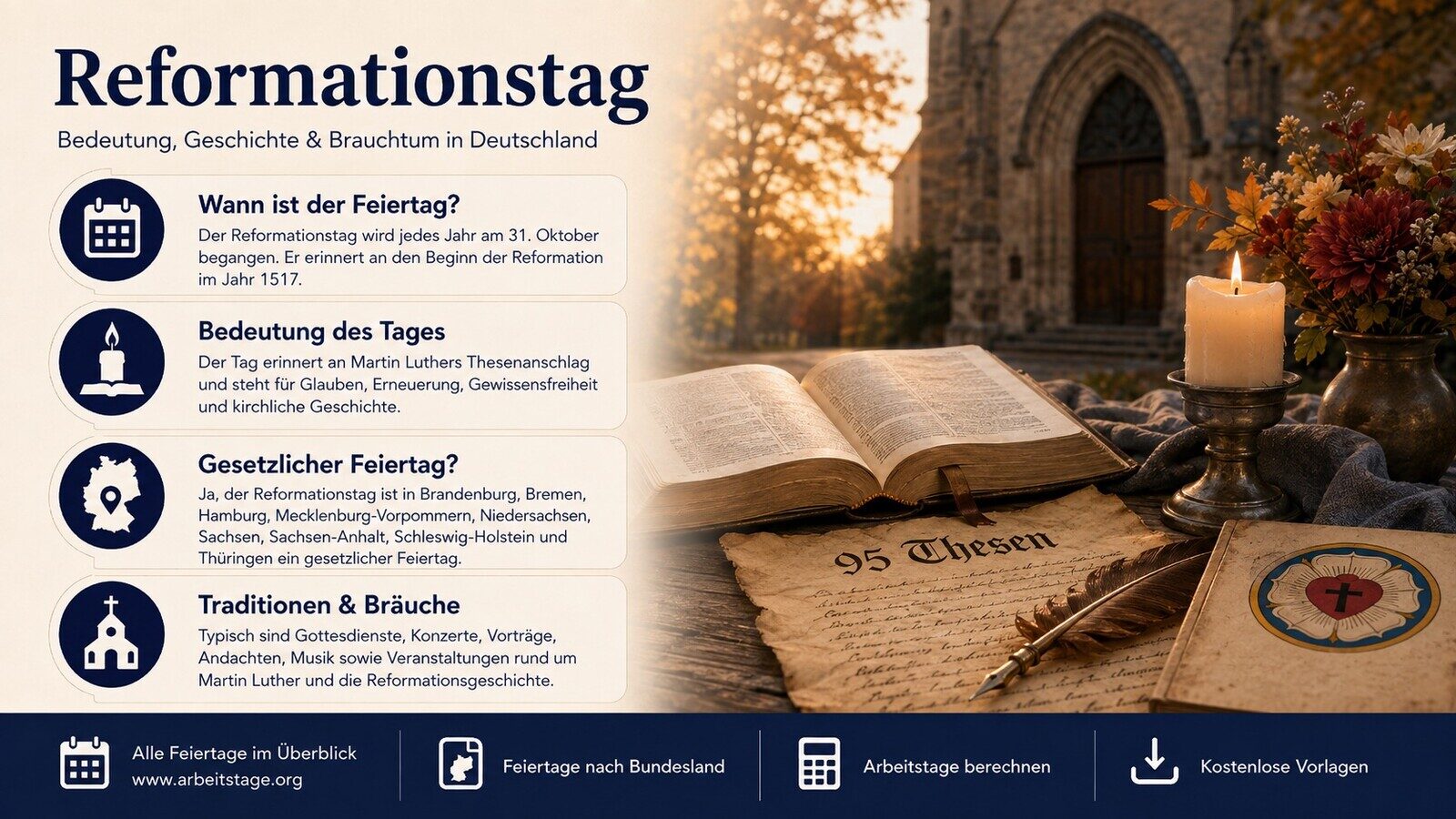Reformationstag - Bedeutung, Geschichte und Brauchtum in Deutschland