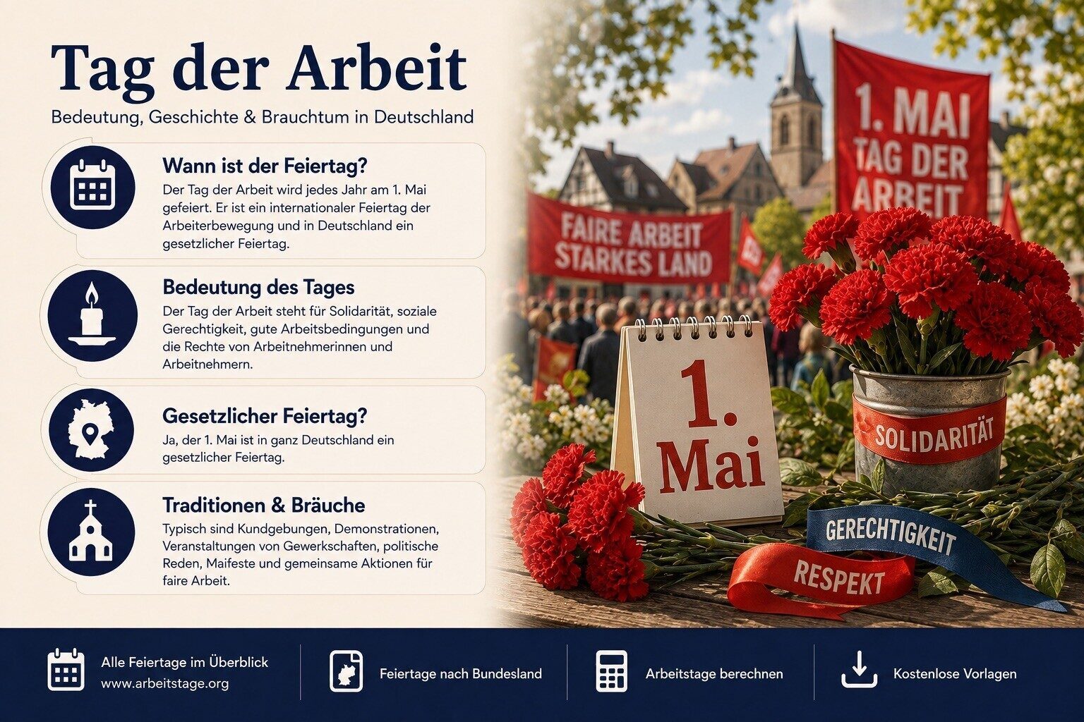 Tag der Arbeit - Bedeutung, Geschichte und Brauchtum in Deutschland