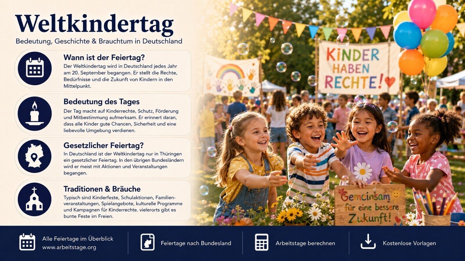 Weltkindertag - Bedeutung, Geschichte und Brauchtum in Deutschland