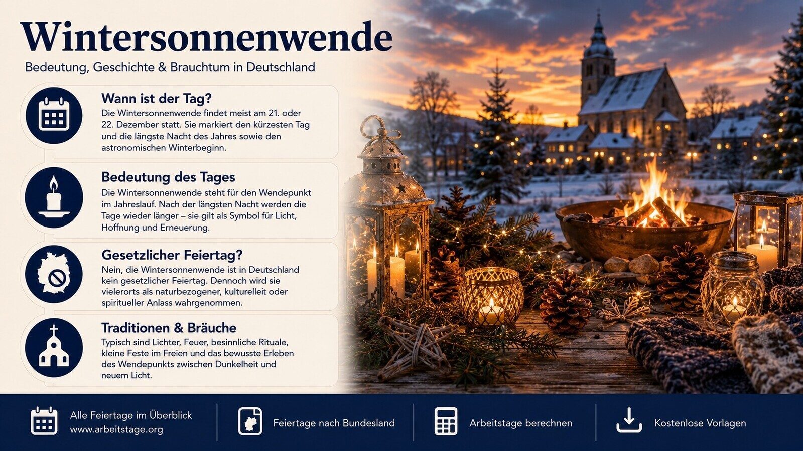 Wintersonnenwende - Bedeutung, Geschichte und Brauchtum in Deutschland
