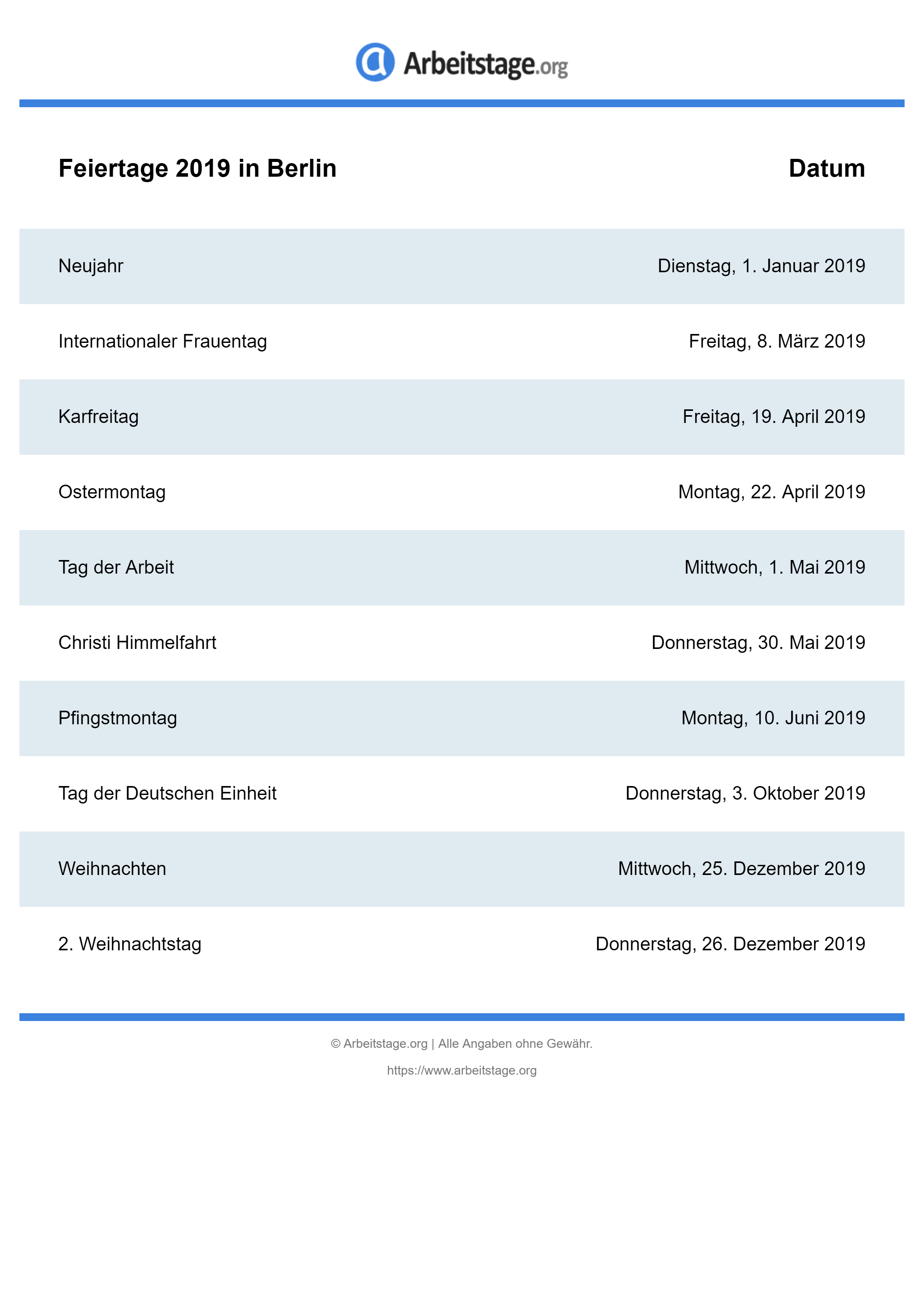 Gesetzliche feiertage berlin 2020