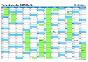 Ferienkalender Berlin 2019