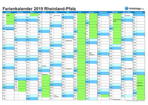 Ferienkalender Rheinland-Pfalz 2019