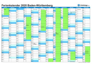 Ferien Bw 2021 : Schulkalender 2020/2021 Baden-Württemberg ...